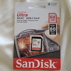 SanDisk Ultra SDXC UHS-1 Card 64 GB (80 MG/s)